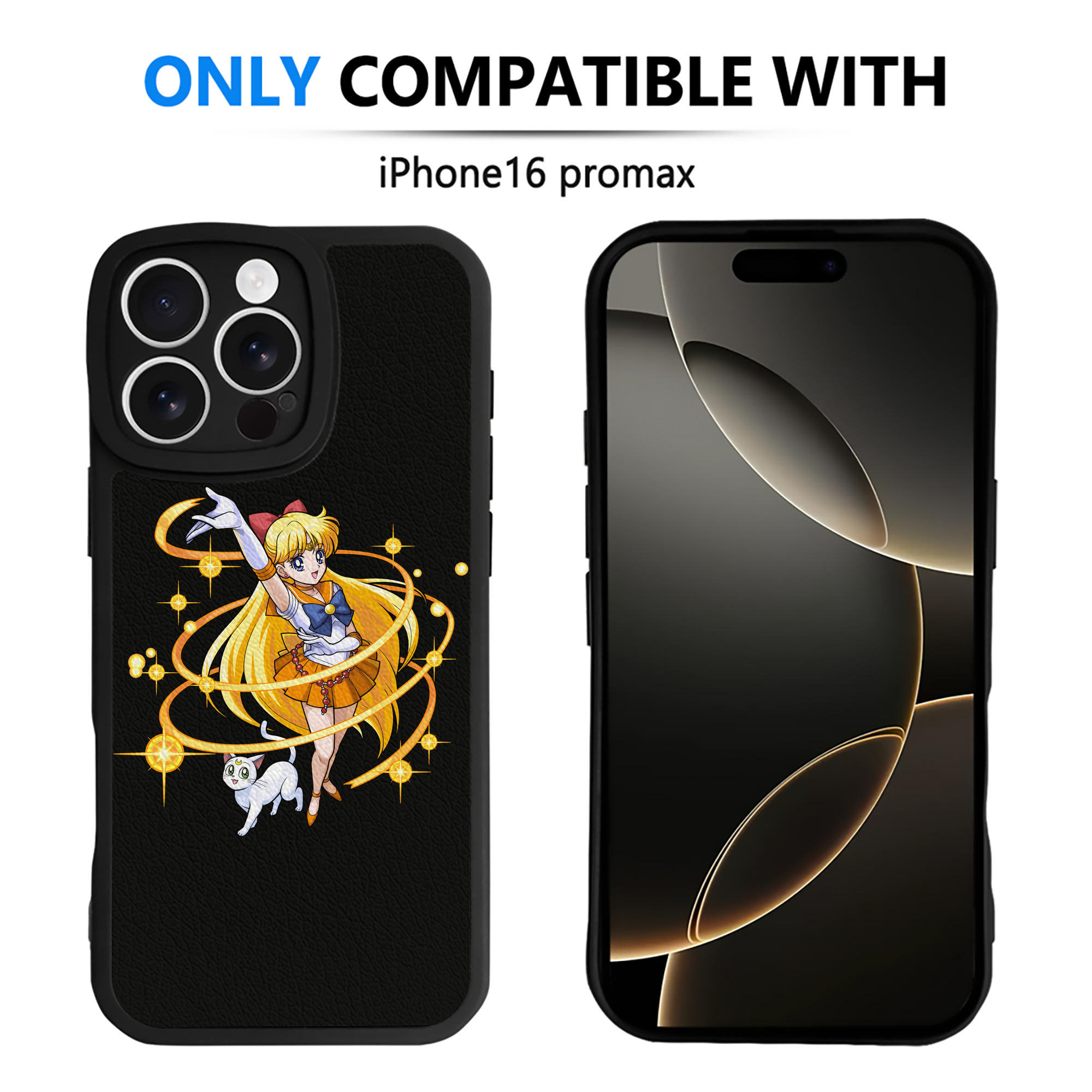 （画像用） 美少女戦士セーラームーン 愛野 美奈子 あいの みなこ Sailor Moon Aino Minako 【iPhone 16シリーズ対応】シリコンスマホケース（レザー調） 材質：シリコン